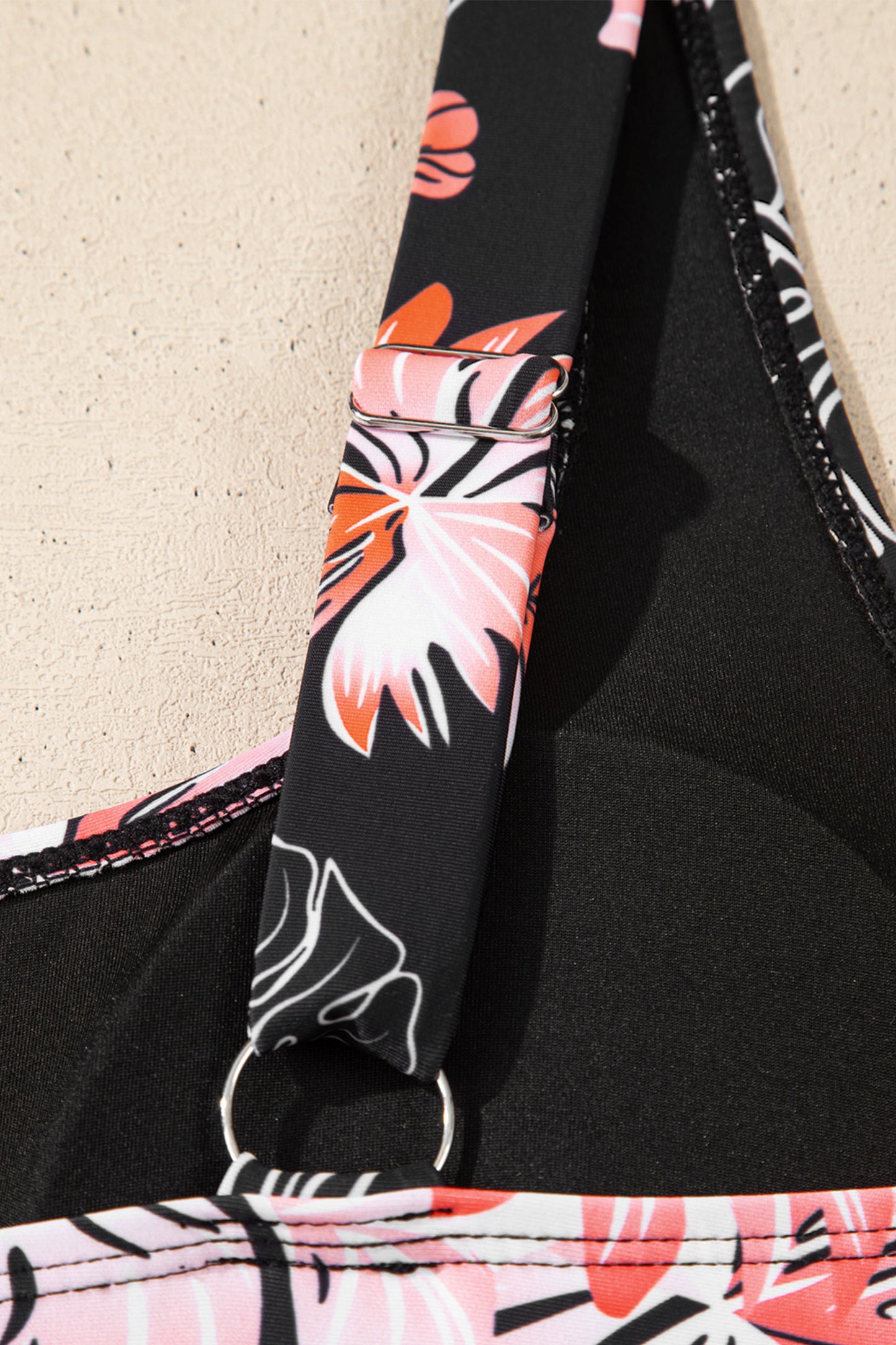 Black Scoop Neck Adjustable Tankini and Matching Skort Bathing Suit